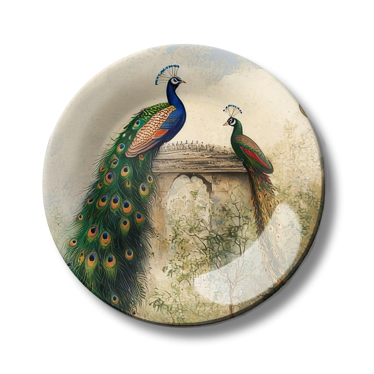 Peacock Wall Painting Decorative Wall Plate
