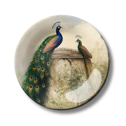 Peacock Wall Painting Decorative Wall Plate