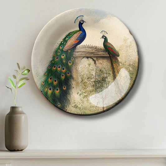Peacock Wall Painting Decorative Wall Plate