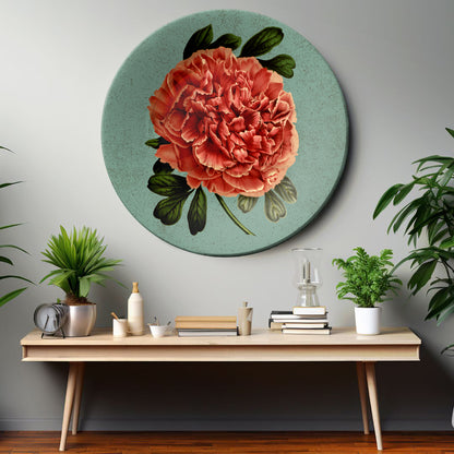 Peony Botanical Decorative Wall Plate