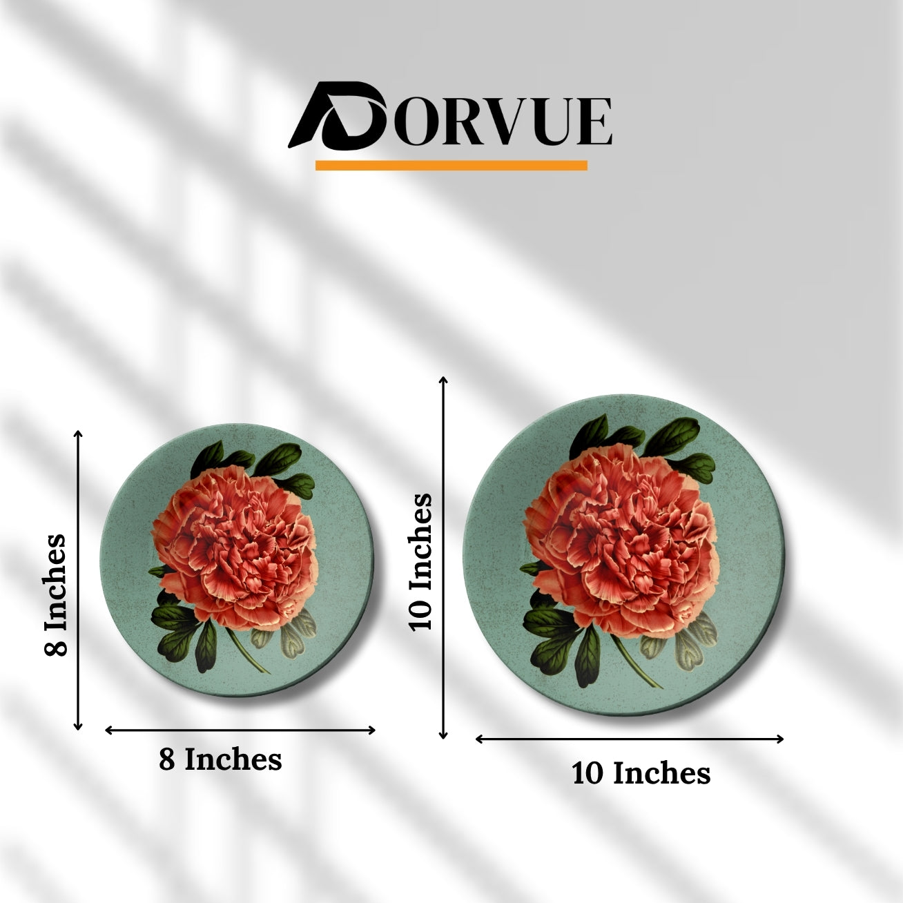 Peony Botanical Decorative Wall Plate