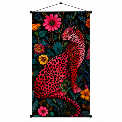Pink Leopard Wall Hanging Tapestry