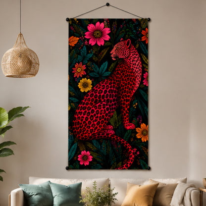 Pink Leopard Wall Hanging Tapestry