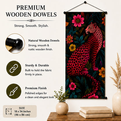Pink Leopard Wall Hanging Tapestry