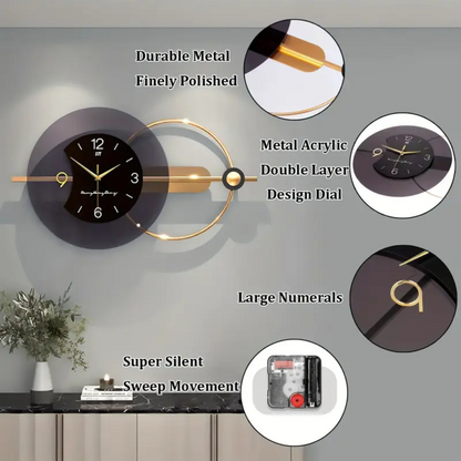 Acrylic and Metal Designer Wall Clock