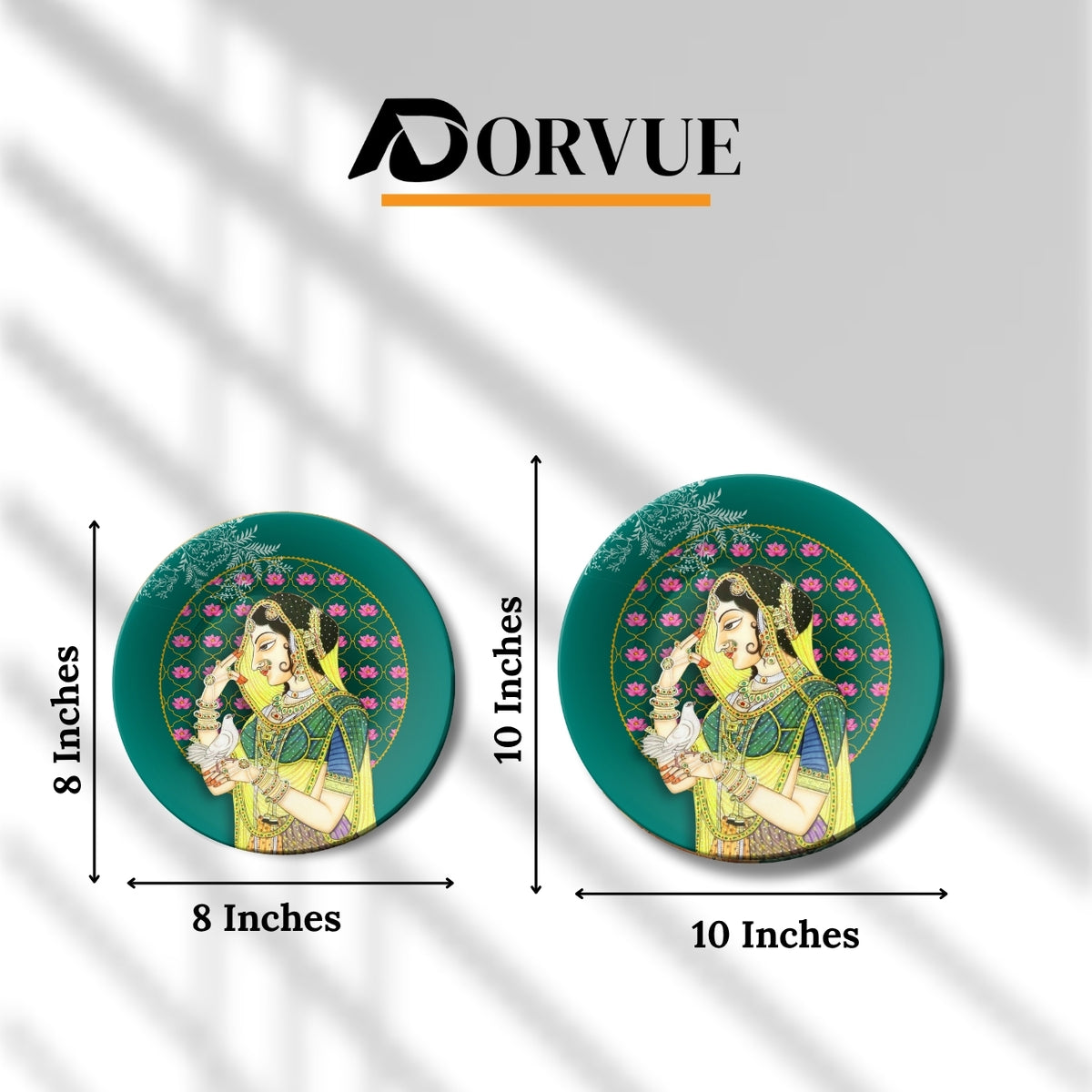 Queen With Her Pigeon Messenger Decorative Wall Plate