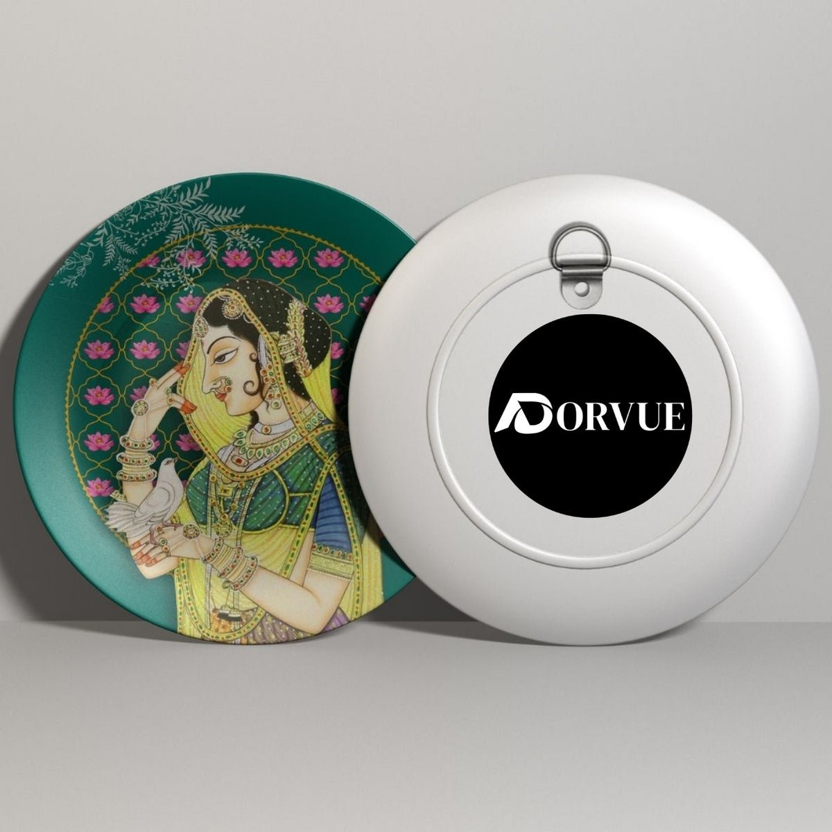 Queen With Her Pigeon Messenger Decorative Wall Plate
