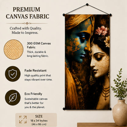Radha Krishna Wall Hanging Tapestry