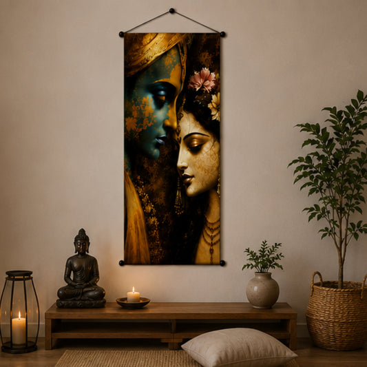 Radha Krishna Wall Hanging Tapestry