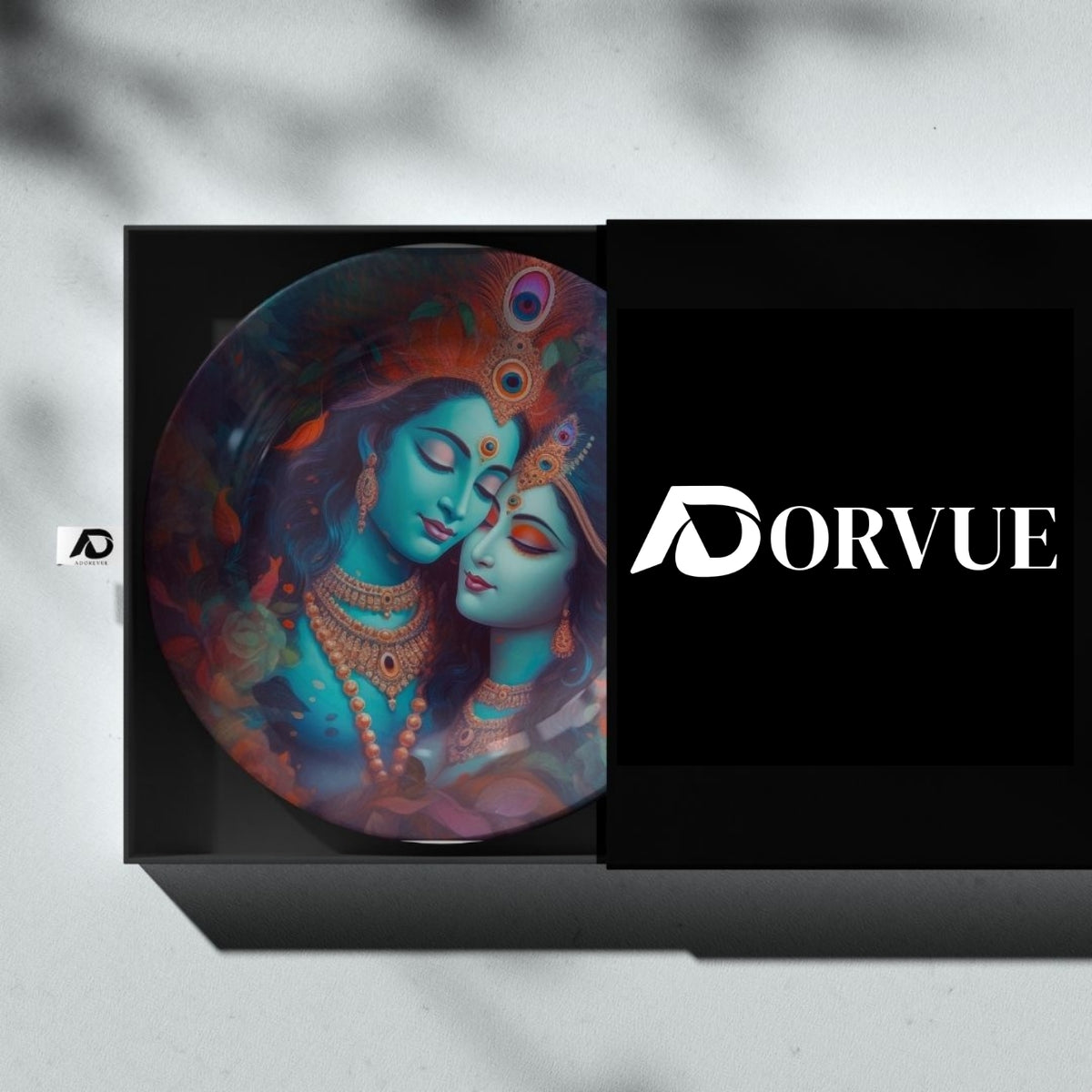 Radha Krishna in Love Decorative Wall Plate