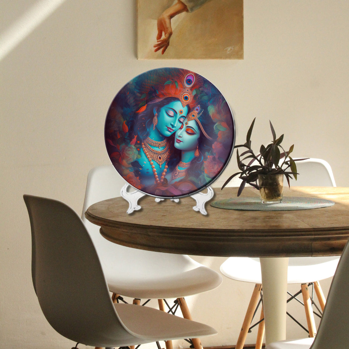 Radha Krishna in Love Decorative Wall Plate