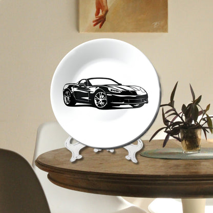 Set of 2 Classic Gear & Grit Ceramic Wall Plates Home Décor