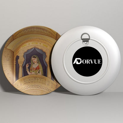 Set of 2 Rajsi Mahal Memoirs Ceramic Wall Plates Home Décor