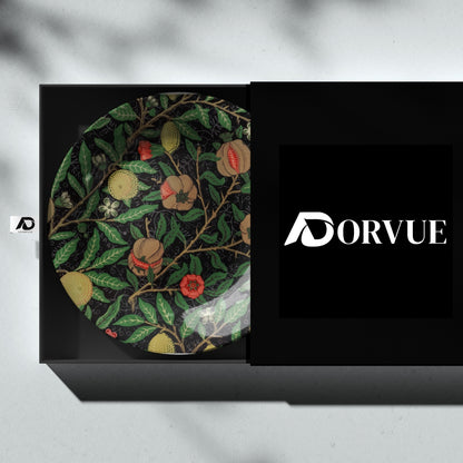 Set of 2 Tropical Summer Garden Ceramic Wall Plates Home Décor