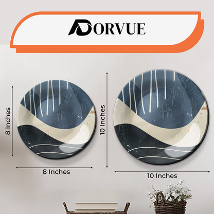 Set of 3 Abstract Rhythm Home Décor Wall Plates