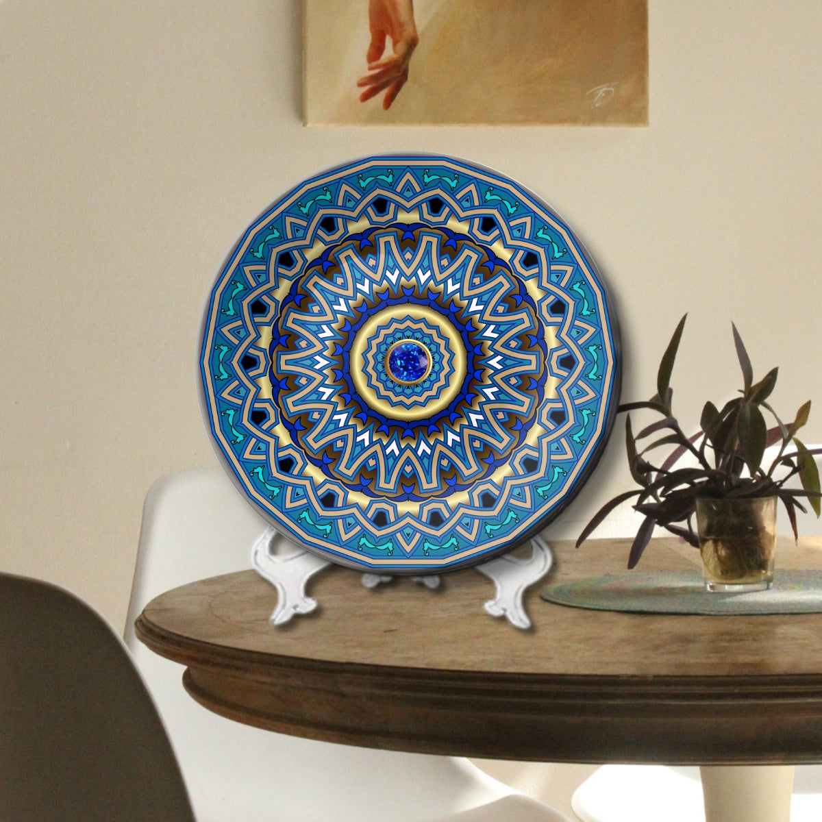 Set of 3 Artistic Mandala Radiance Decorative Wall Plates