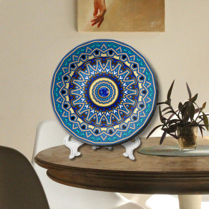 Set of 3 Artistic Mandala Radiance Decorative Wall Plates