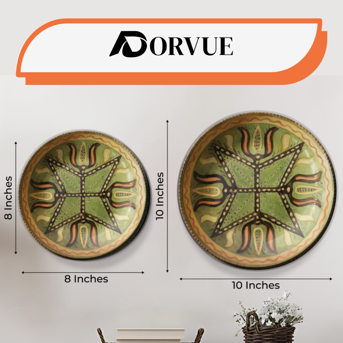 Set of 3 Assorted German Dish Art Wall Plates Art Décor