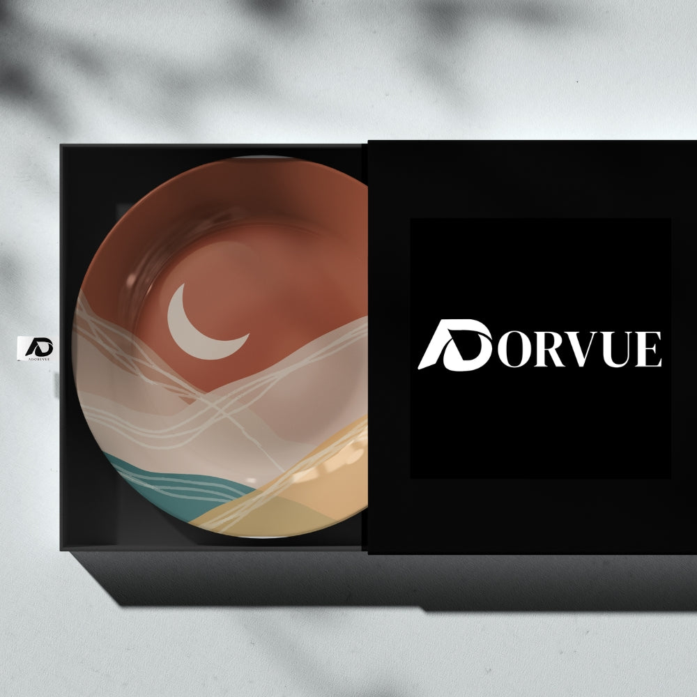 Set of 3 Boho Bloom Ceramic Decorative Wall Plates For Home Décor