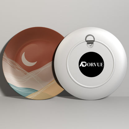 Set of 3 Boho Bloom Ceramic Decorative Wall Plates For Home Décor