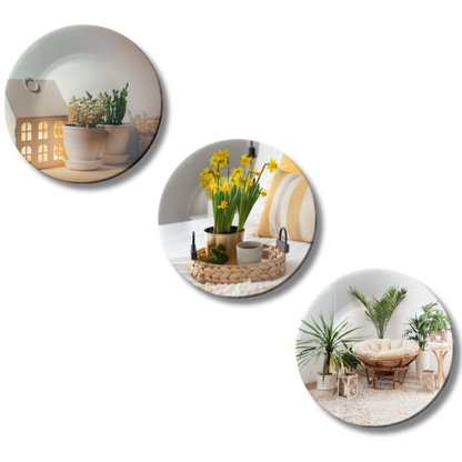 Set of 3 Boho Décor Home Decorative Wall Plates
