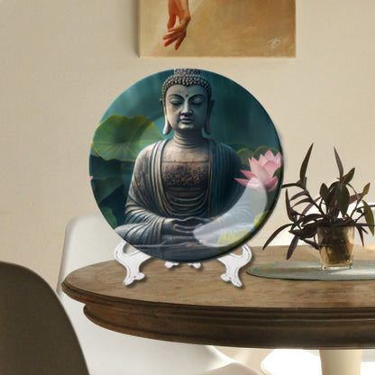 Set of 3 Buddha’s Peace and Lotus Wall Plates