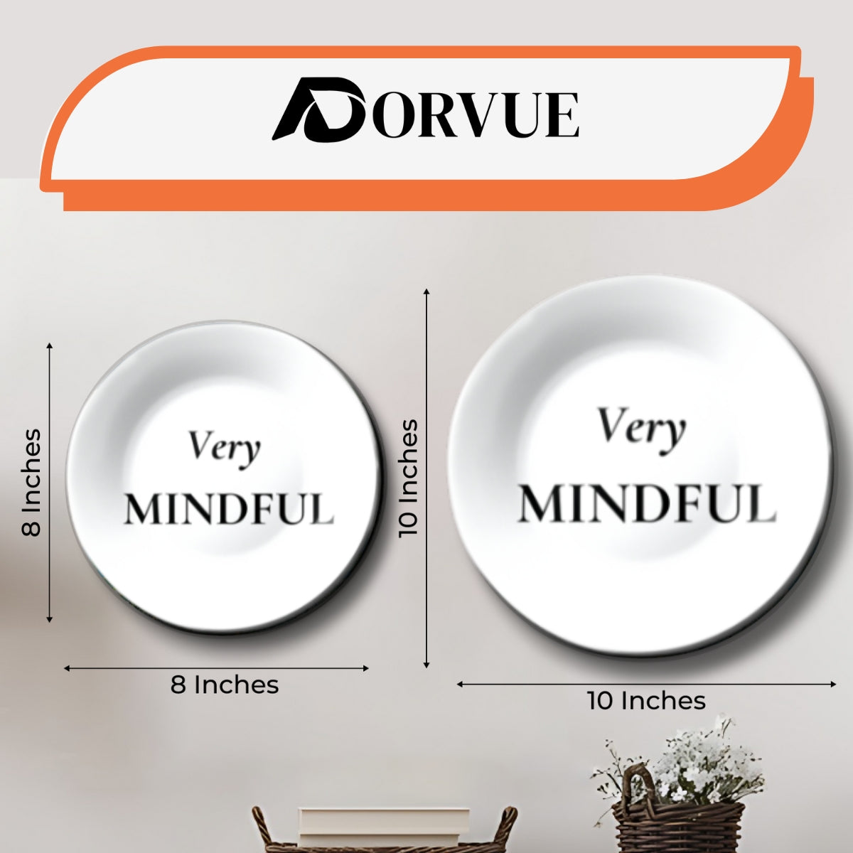 Set of 3 Chic and Quirky Quotes Wall Plates