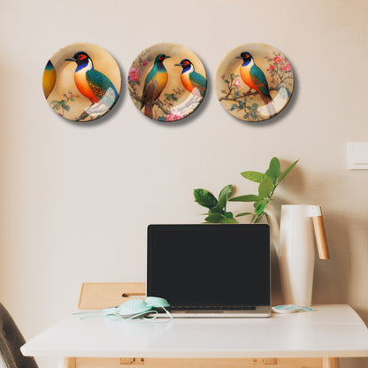 Set of 3 Feathered Wings Home Décor Wall Plates