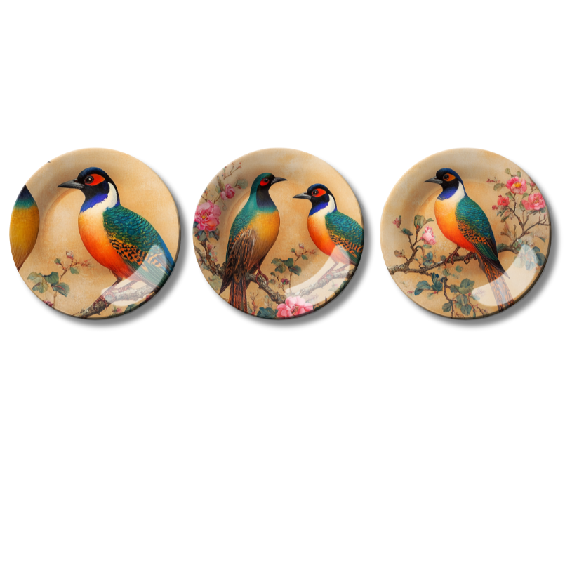 Set of 3 Feathered Wings Home Décor Wall Plates