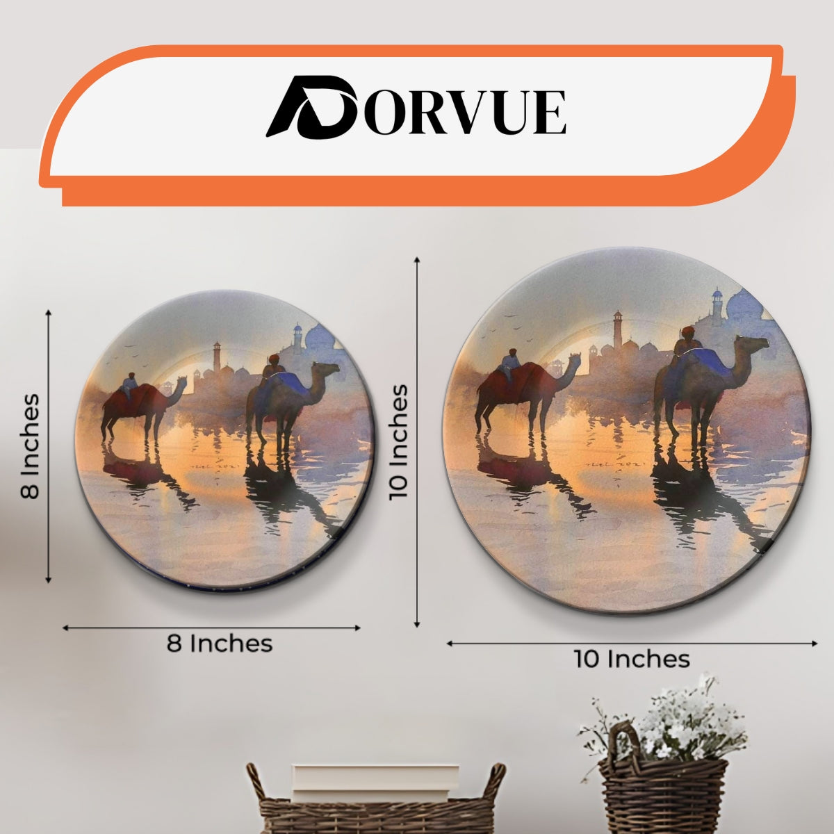 Set of 3 Royal Rajasthan Chronicles Decorative Wall Plates