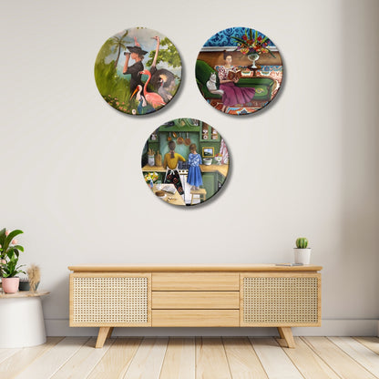 Set of 3 Tales of Her World Decorative Wall Plates