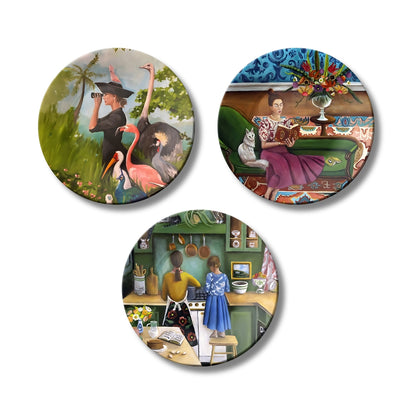 Set of 3 Tales of Her World Decorative Wall Plates