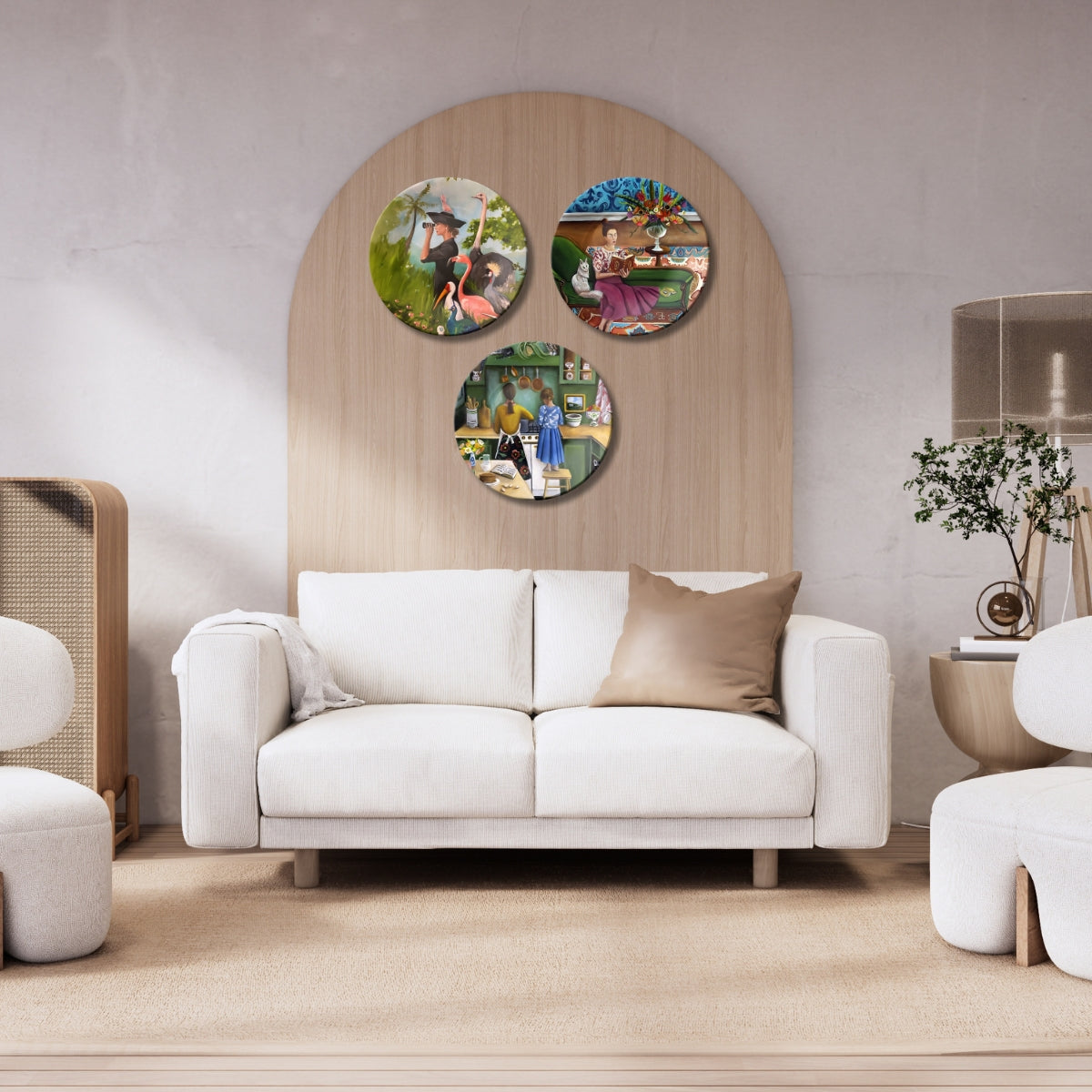 Set of 3 Tales of Her World Decorative Wall Plates