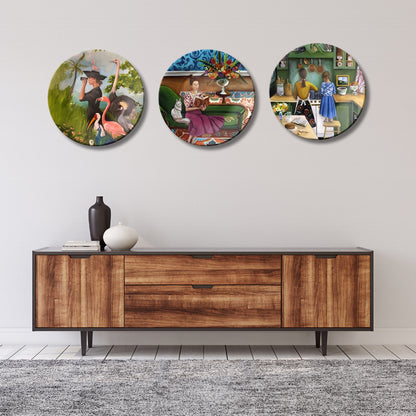 Set of 3 Tales of Her World Decorative Wall Plates