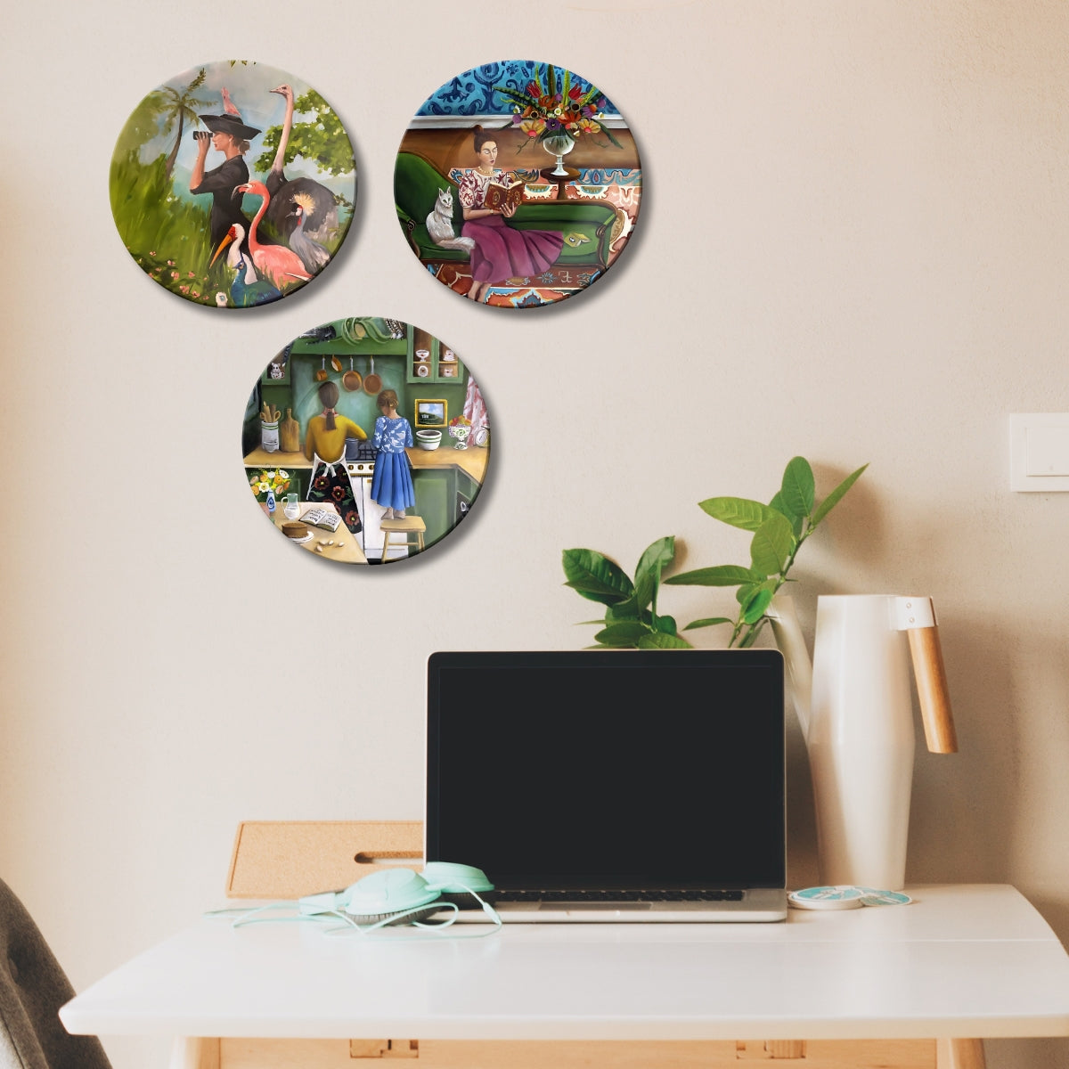 Set of 3 Tales of Her World Decorative Wall Plates