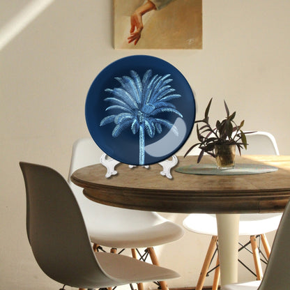 Set of 3 Tropical Mandala Indigo Oasis Home Décor Wall Plates