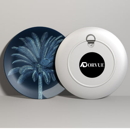 Set of 3 Tropical Mandala Indigo Oasis Home Décor Wall Plates