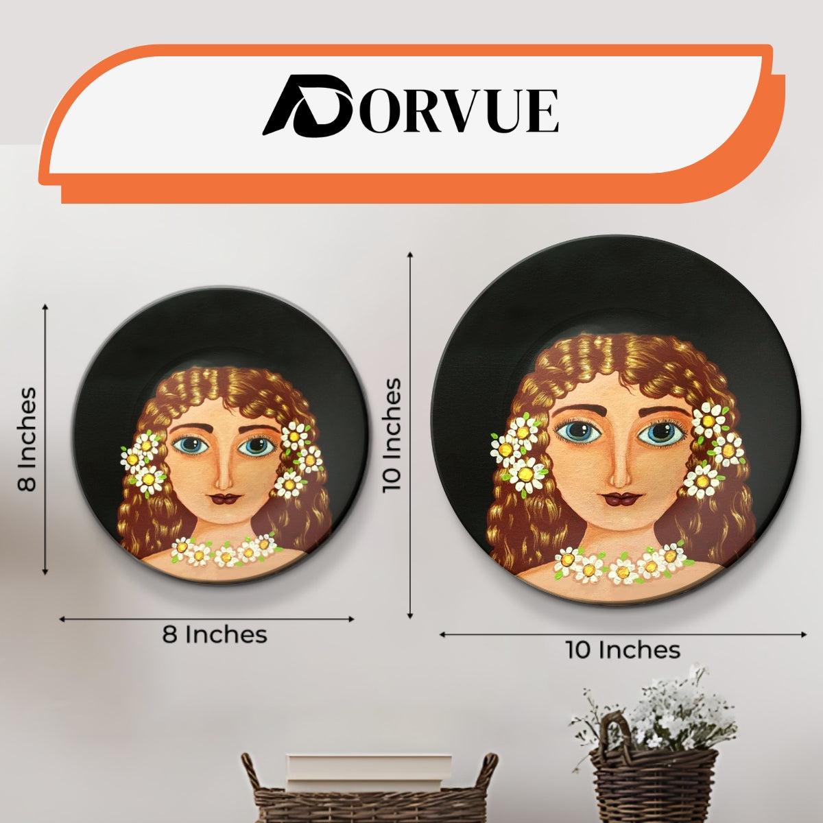 Set of 3 Whimsical Beauty Tales Decorative Wall Plates