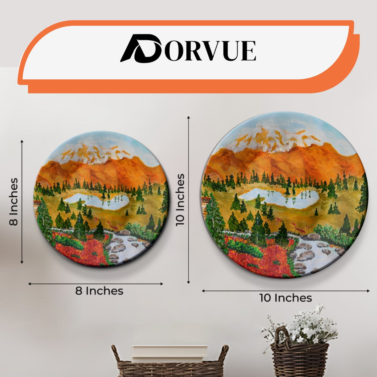 Set of 3 Wilderness Valley Adventures Decorative Wall Plates