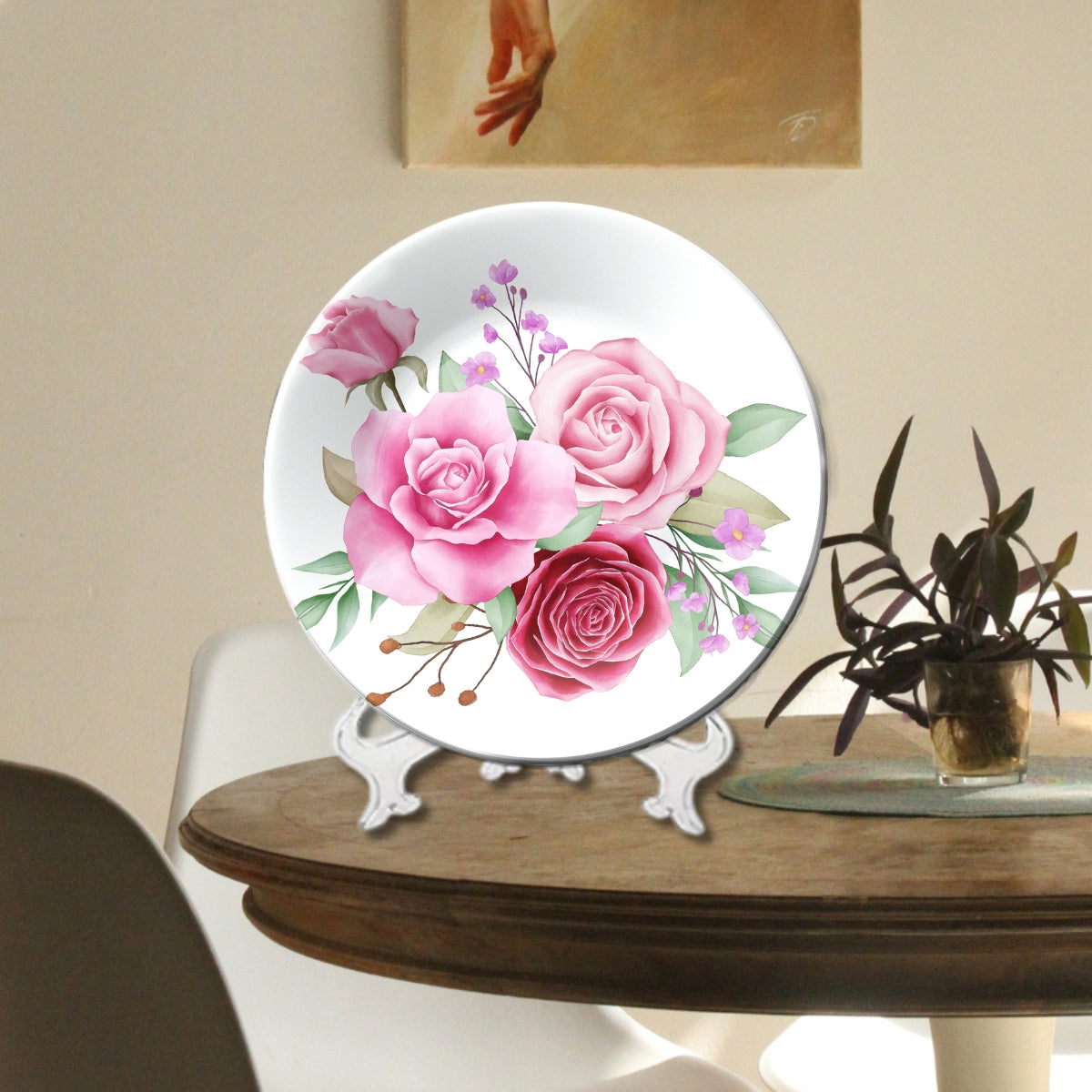 Set of 5 Spring Blossom Ceramic Decorative Wall Plates