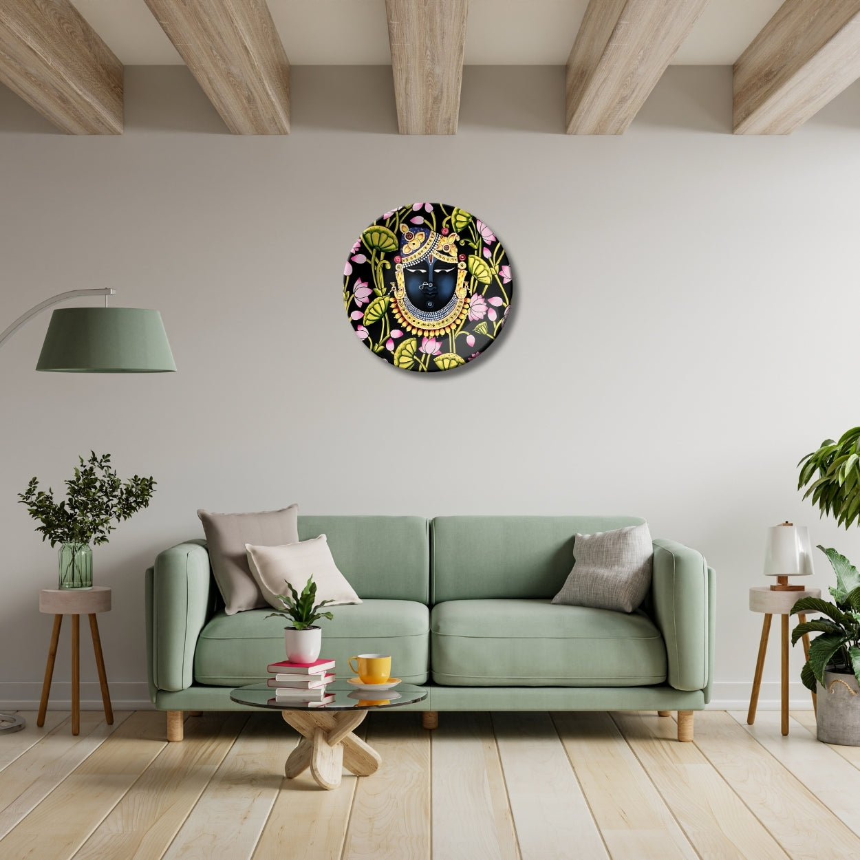 Shrinathji Wall Décor Decorative Wall Plate