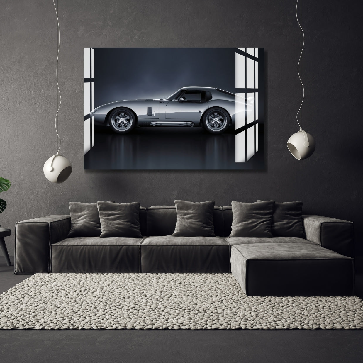 Silver Phantom Drive Metal Print With or Without Frame Wall Art