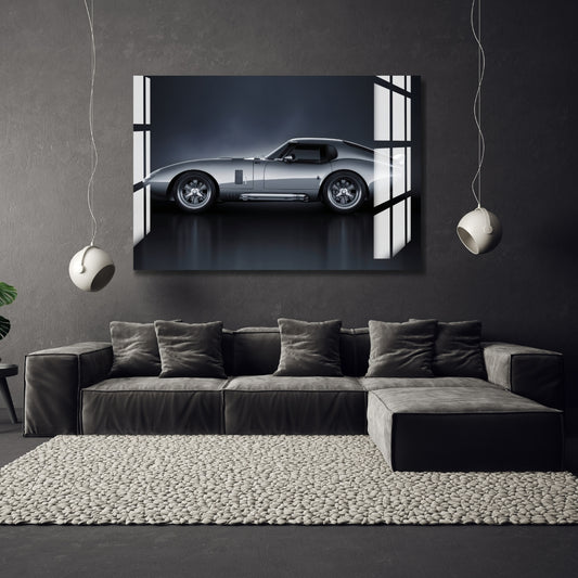Silver Phantom Drive Metal Print With or Without Frame Wall Art