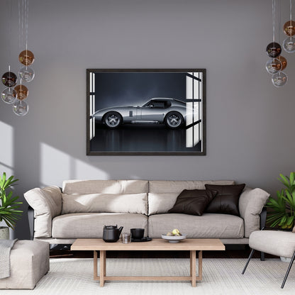 Silver Phantom Drive Metal Print With or Without Frame Wall Art