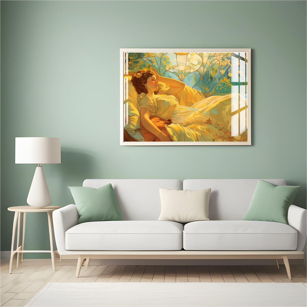 Sunlit Reverie Metal Print With or Without Frame Wall Art