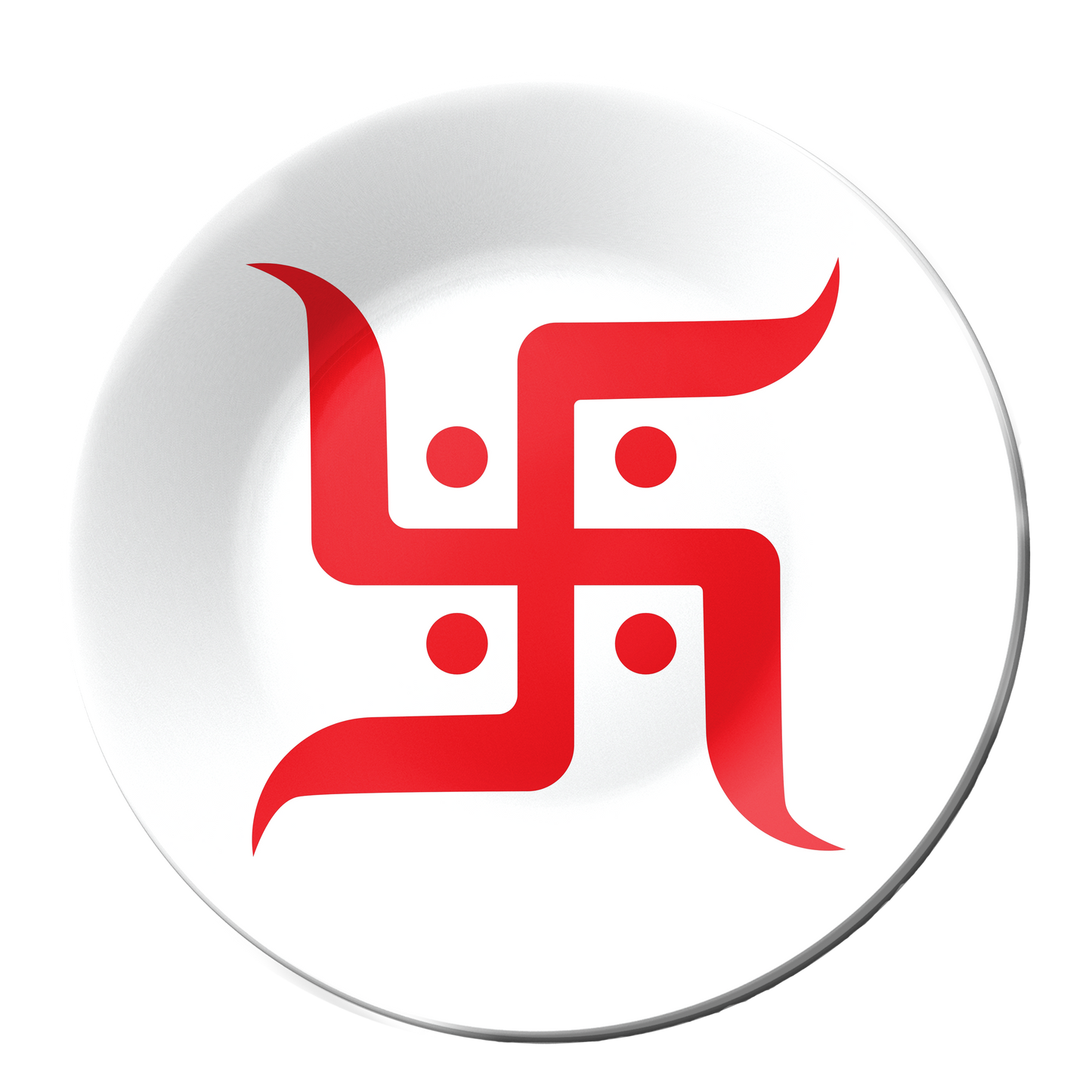 Swastika Indian Ancient Religion Symbol Decorative Wall Plate