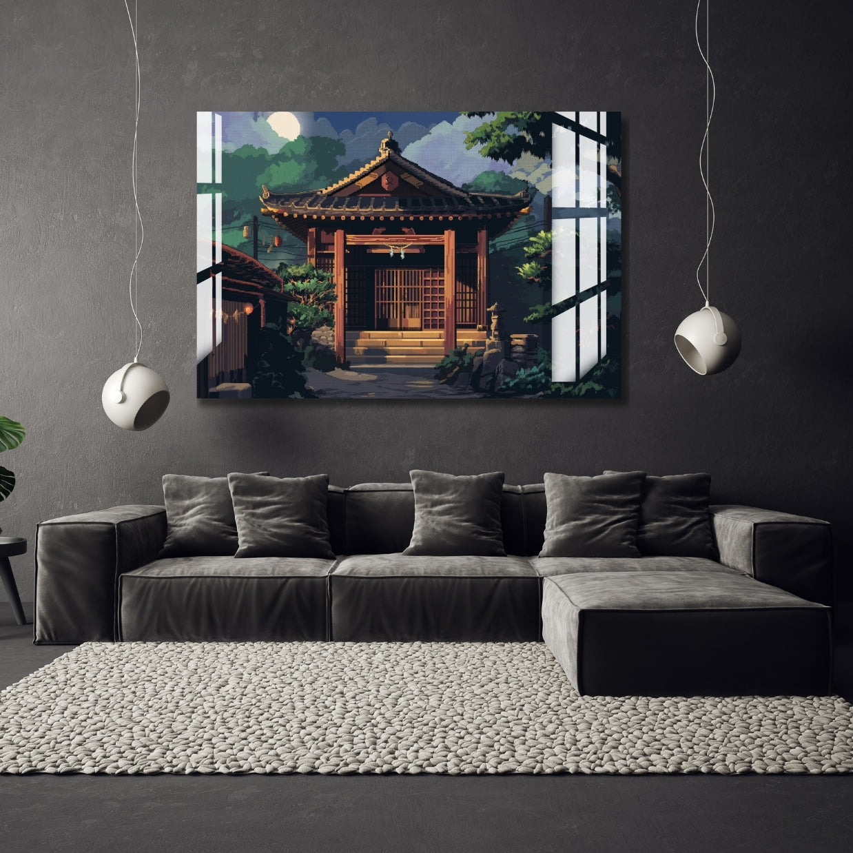 Temple of Tranquility Metal Print With or Without Frame Wall Art