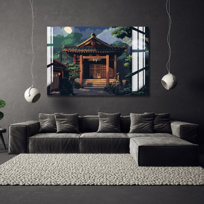Temple of Tranquility Metal Print With or Without Frame Wall Art