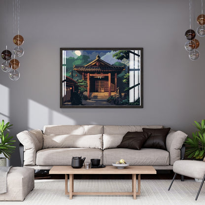 Temple of Tranquility Metal Print With or Without Frame Wall Art