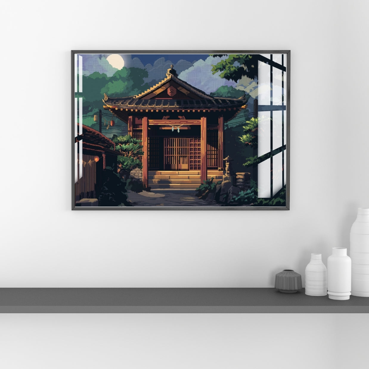 Temple of Tranquility Metal Print With or Without Frame Wall Art